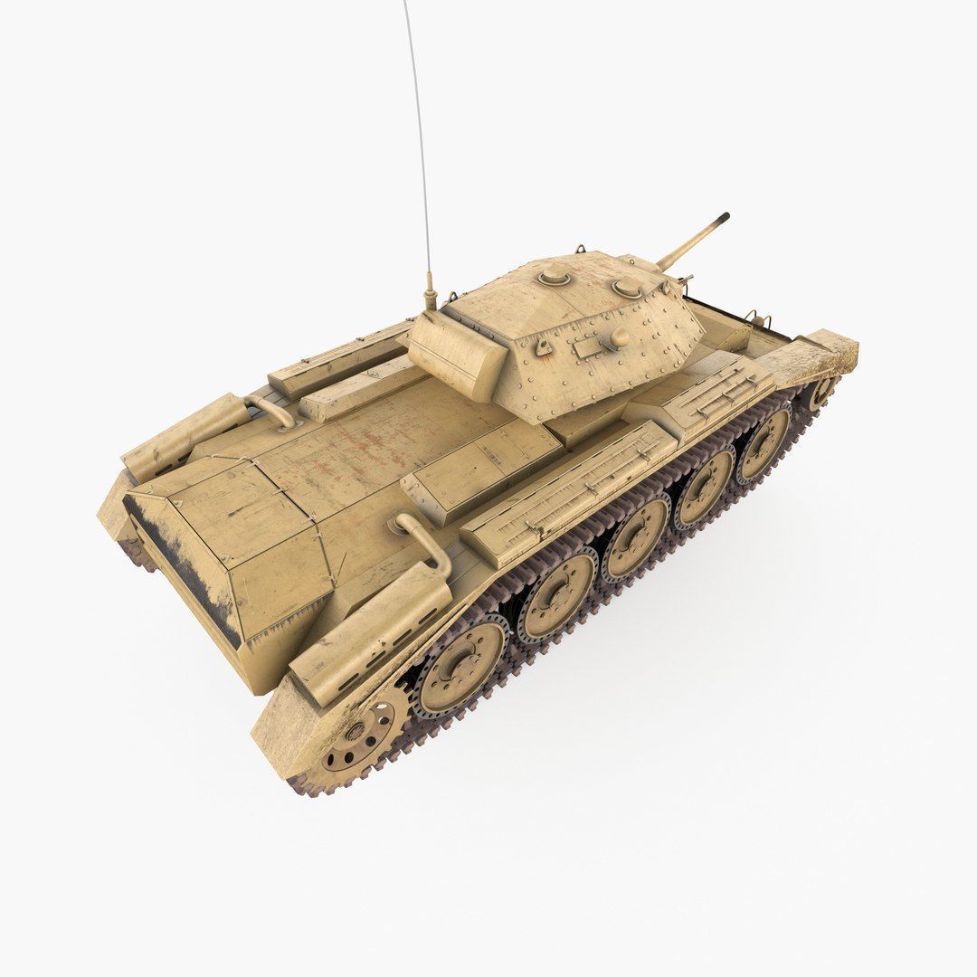 Crusader MK VI Low-poly 3D model_10