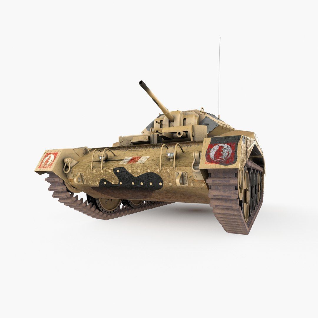 Crusader MK VI Low-poly 3D model_17