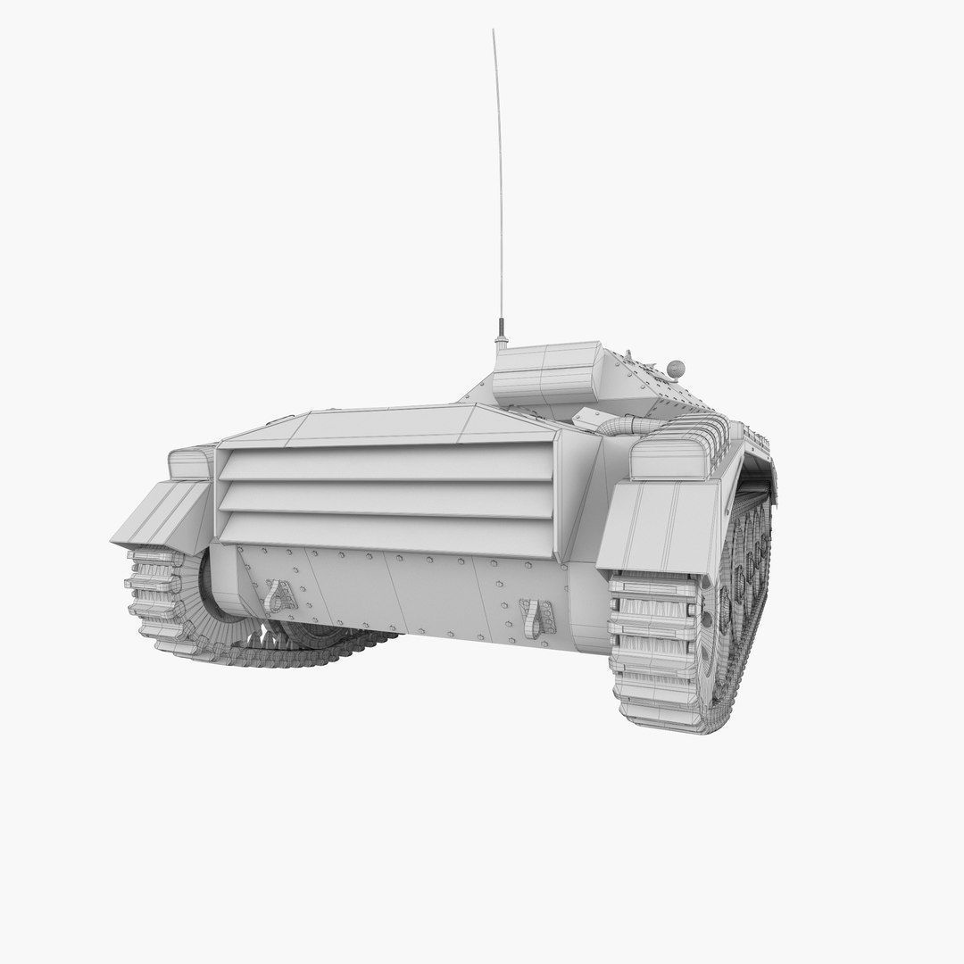 Crusader MK VI Low-poly 3D model_15