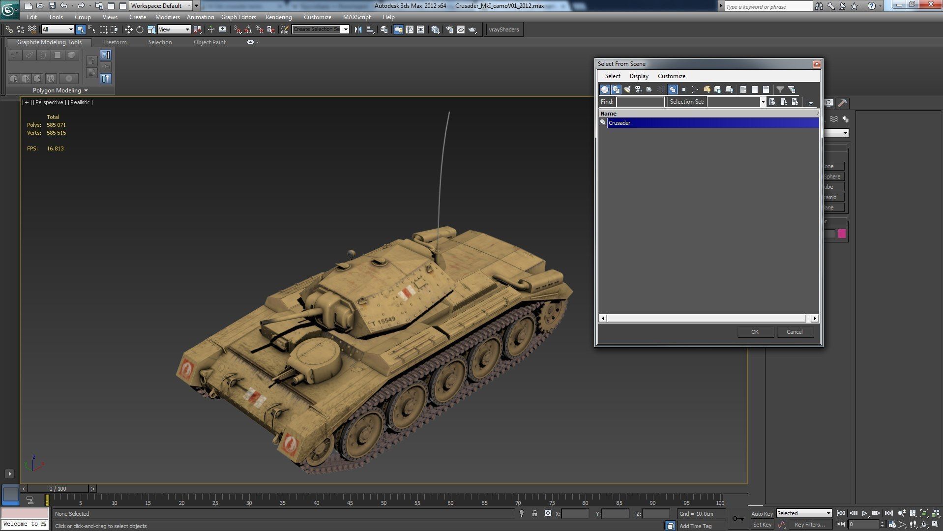 Crusader MK VI Low-poly 3D model_19