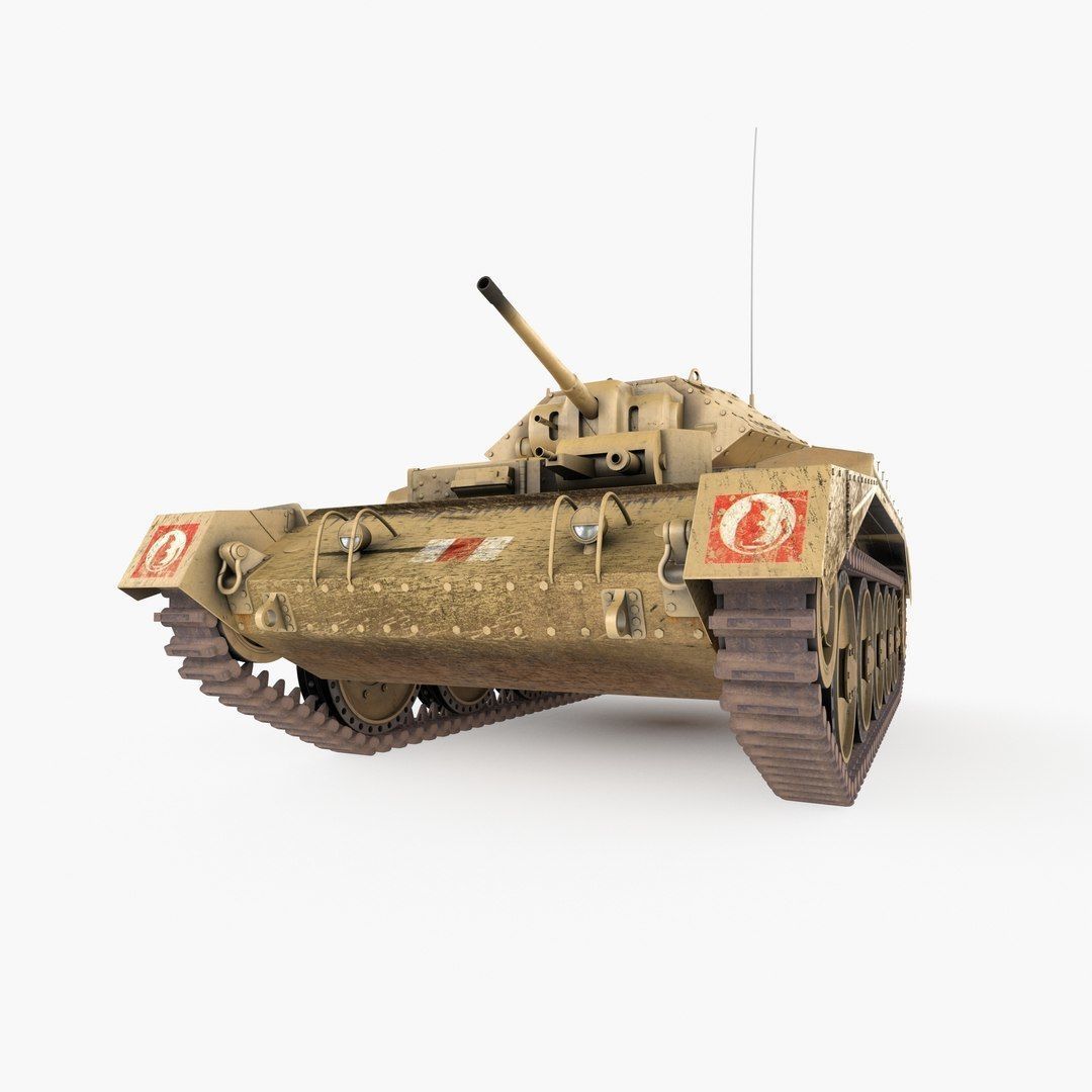 Crusader MK VI Low-poly 3D model_16