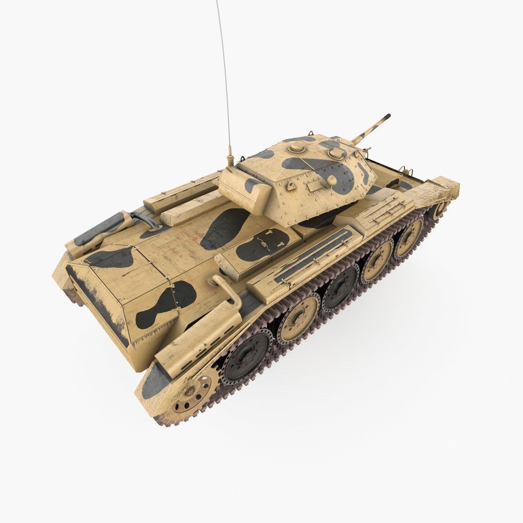 Crusader MK VI Low-poly 3D model_11