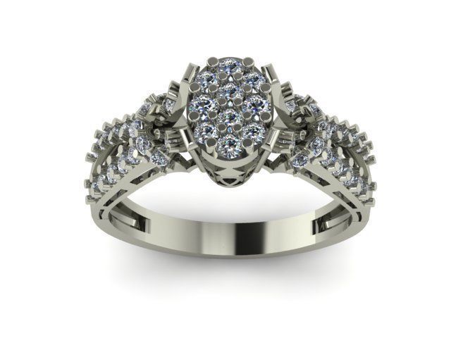 beautifull ring for daimonds 3D print model_3