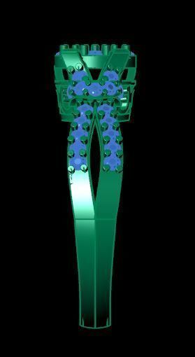 beautifull ring for daimonds 3D print model_11