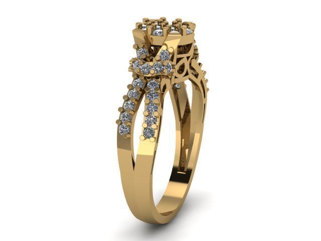 beautifull ring for daimonds 3D print model_6