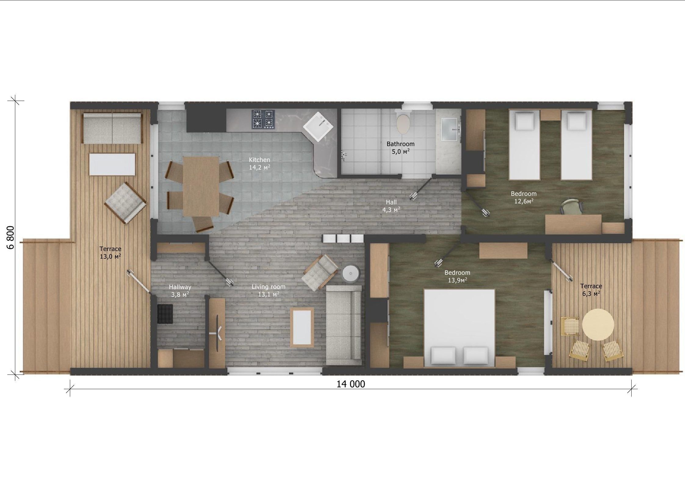 3D model of a modular house 3D model_13