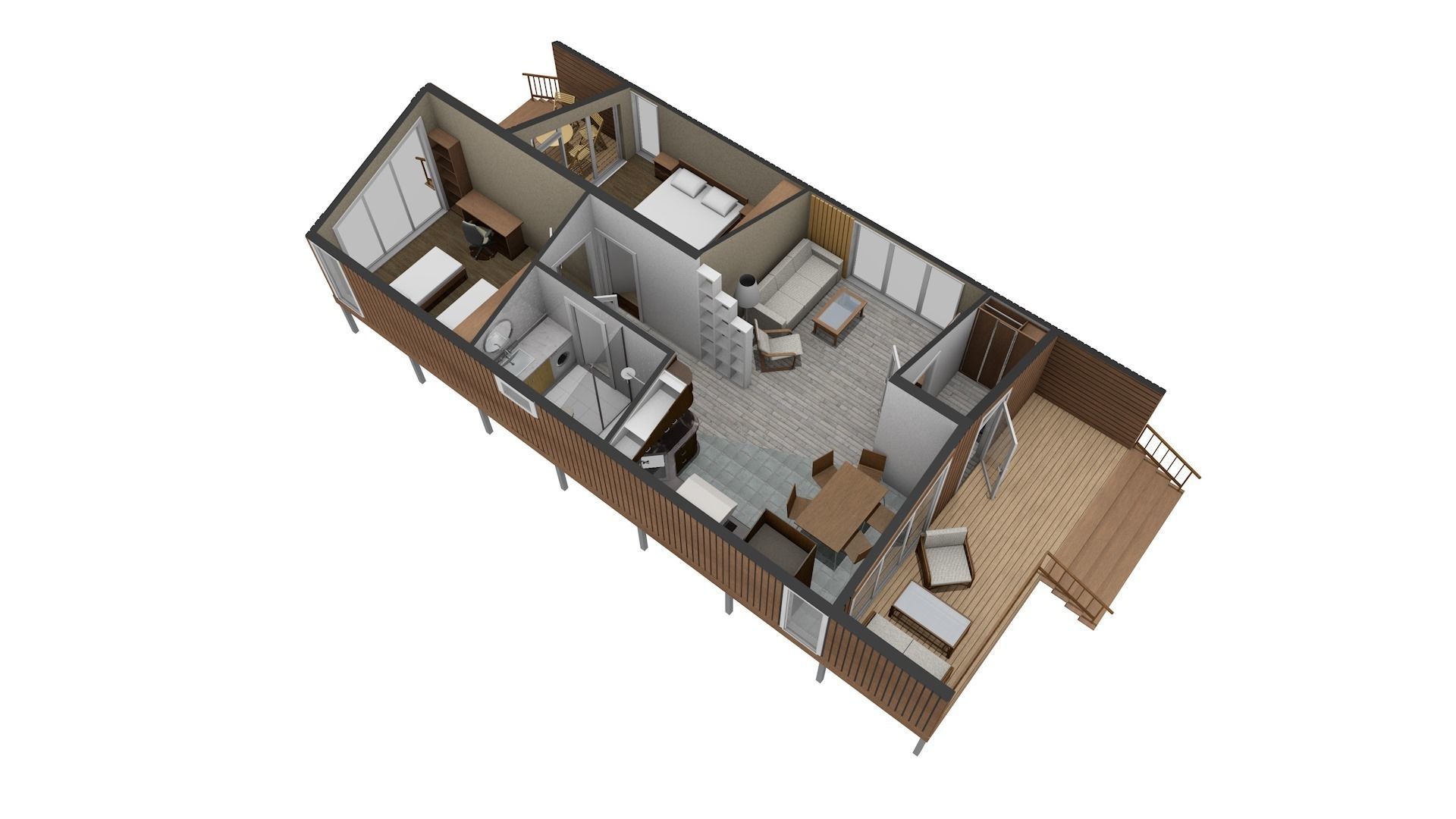 3D model of a modular house 3D model_11