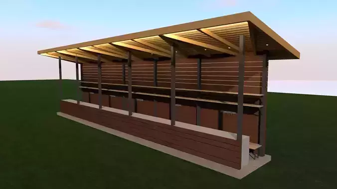 3D model of the pavilion 3D model