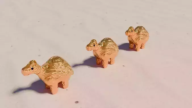 Tiny camels Free 3D print model