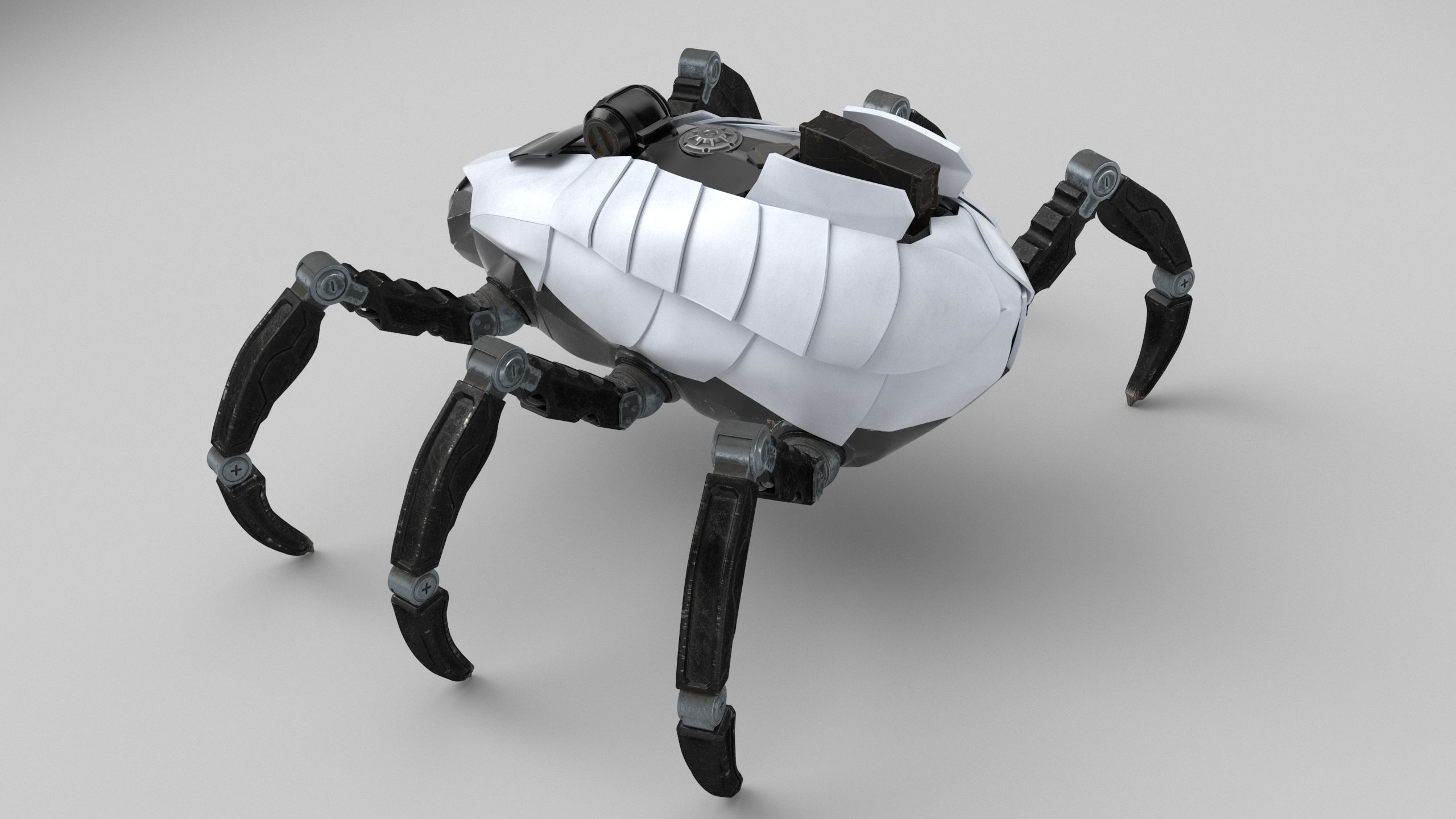 Sci-Fi Spider Low-poly 3D model_22
