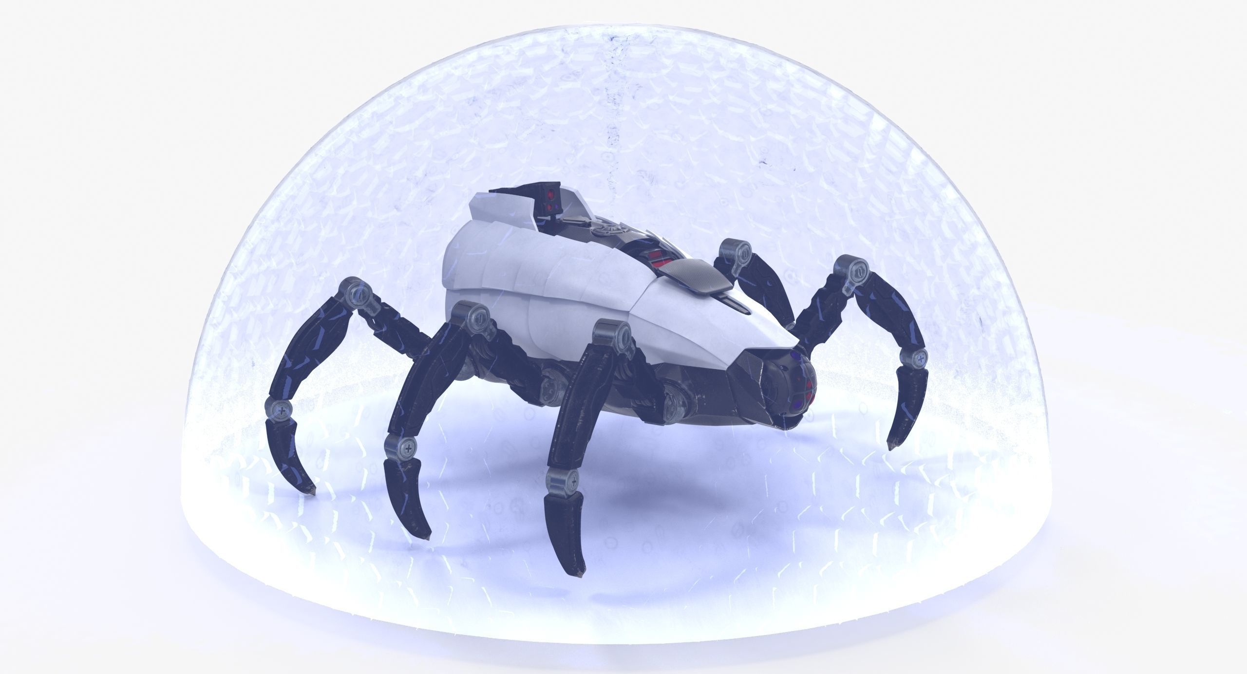 Sci-Fi Spider Low-poly 3D model_11