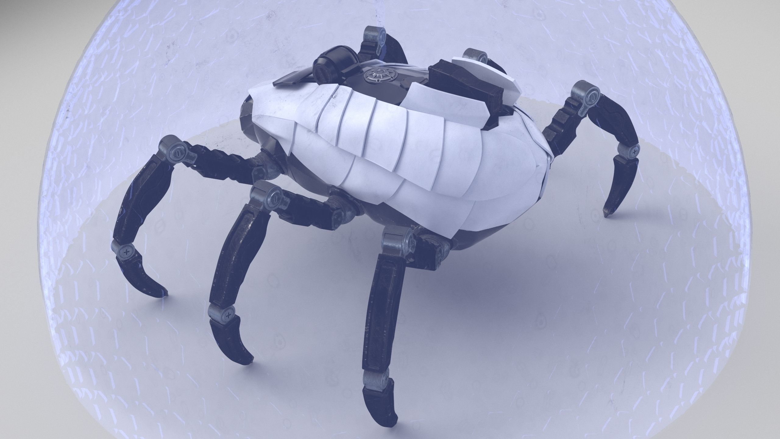 Sci-Fi Spider Low-poly 3D model_23