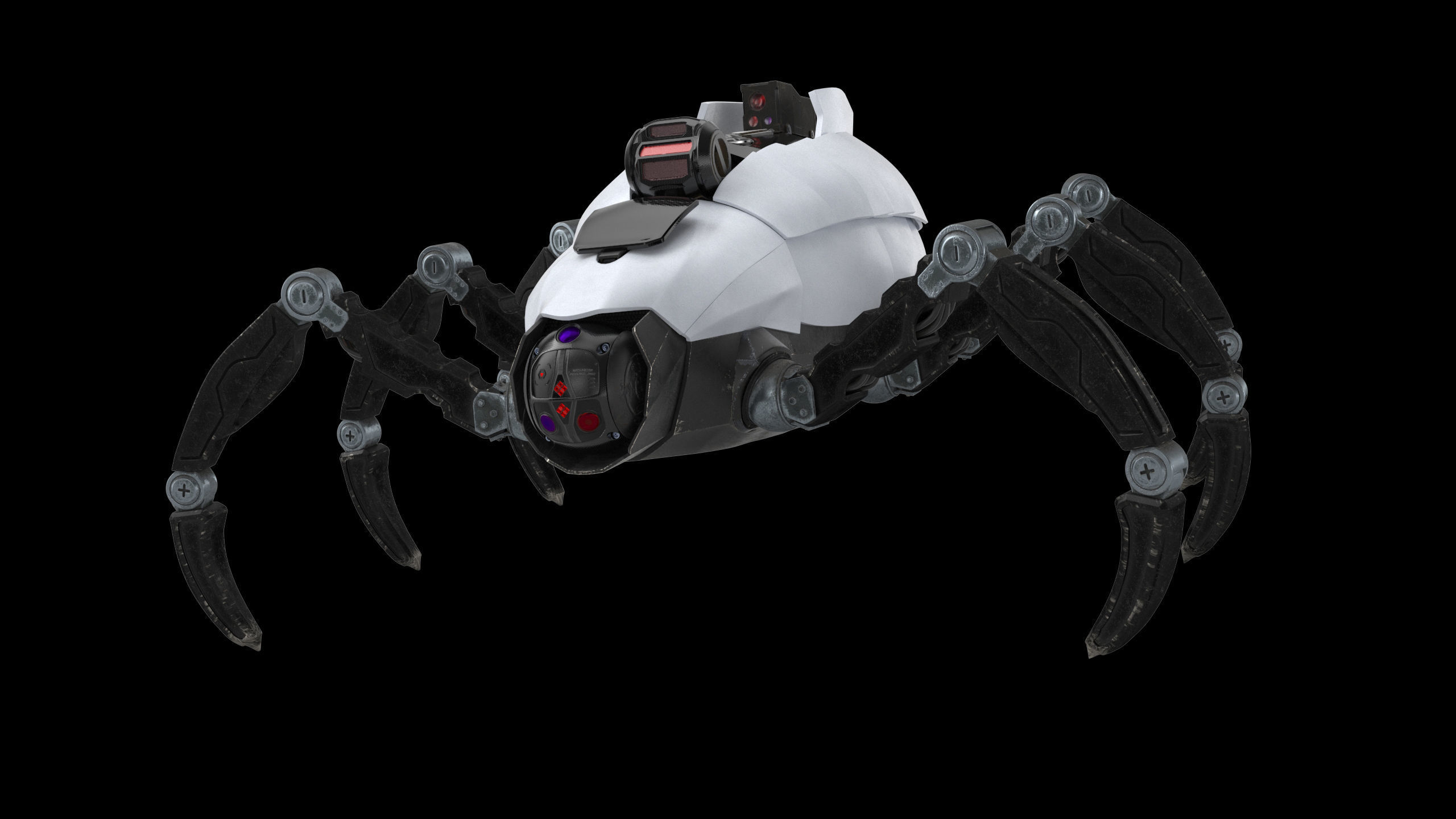Sci-Fi Spider Low-poly 3D model_2