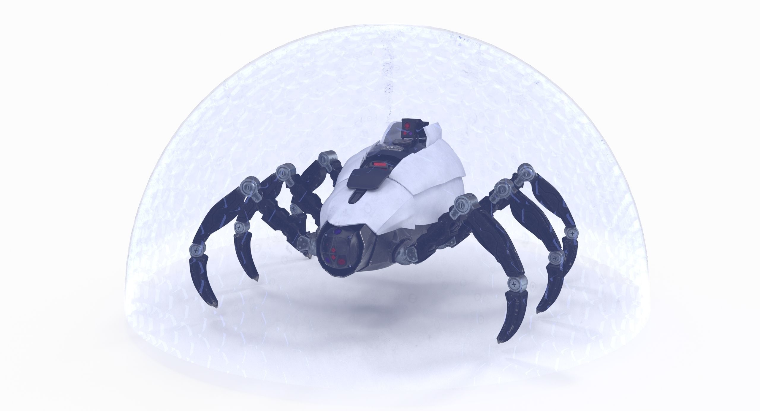 Sci-Fi Spider Low-poly 3D model_4