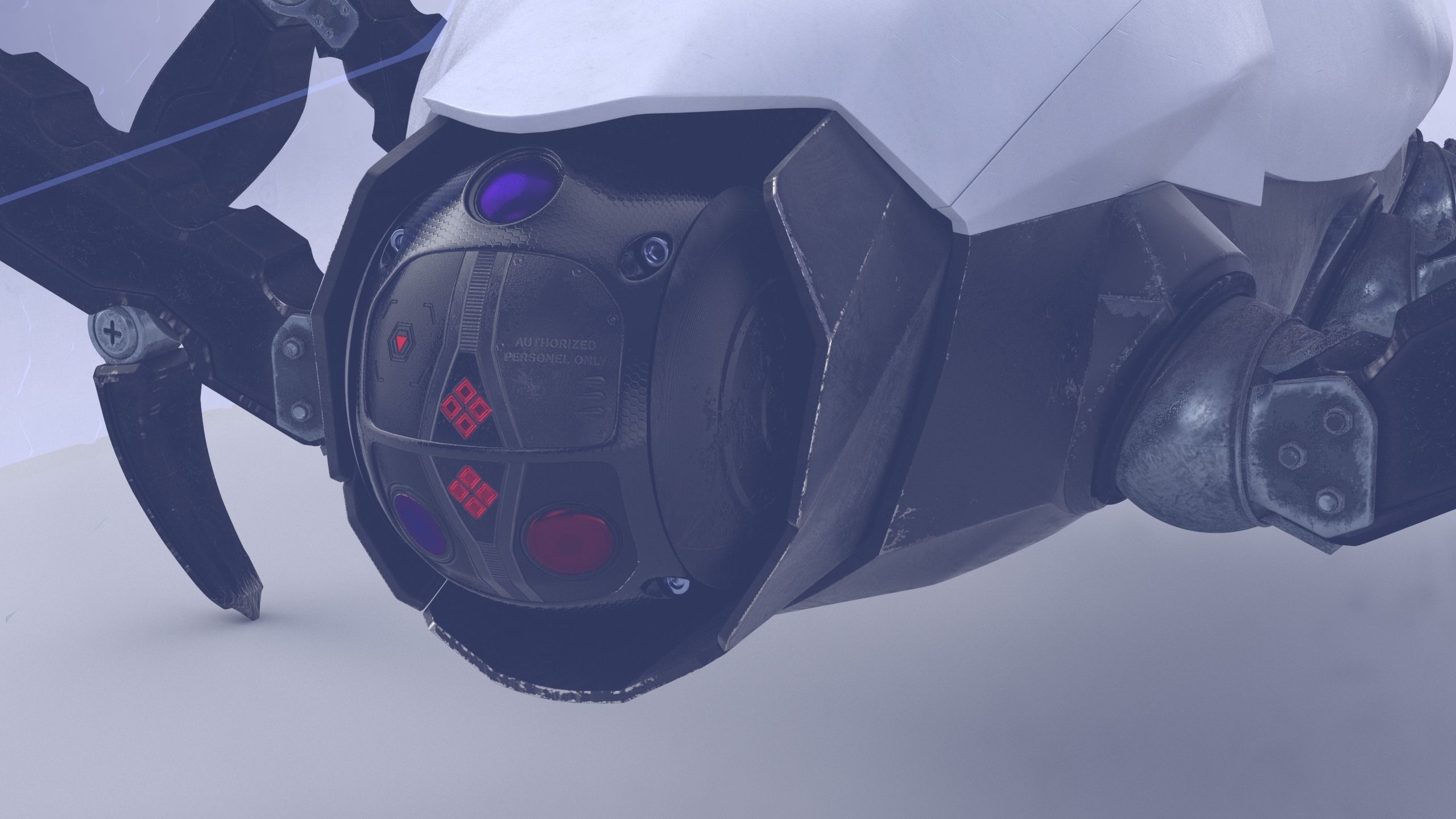 Sci-Fi Spider Low-poly 3D model_35