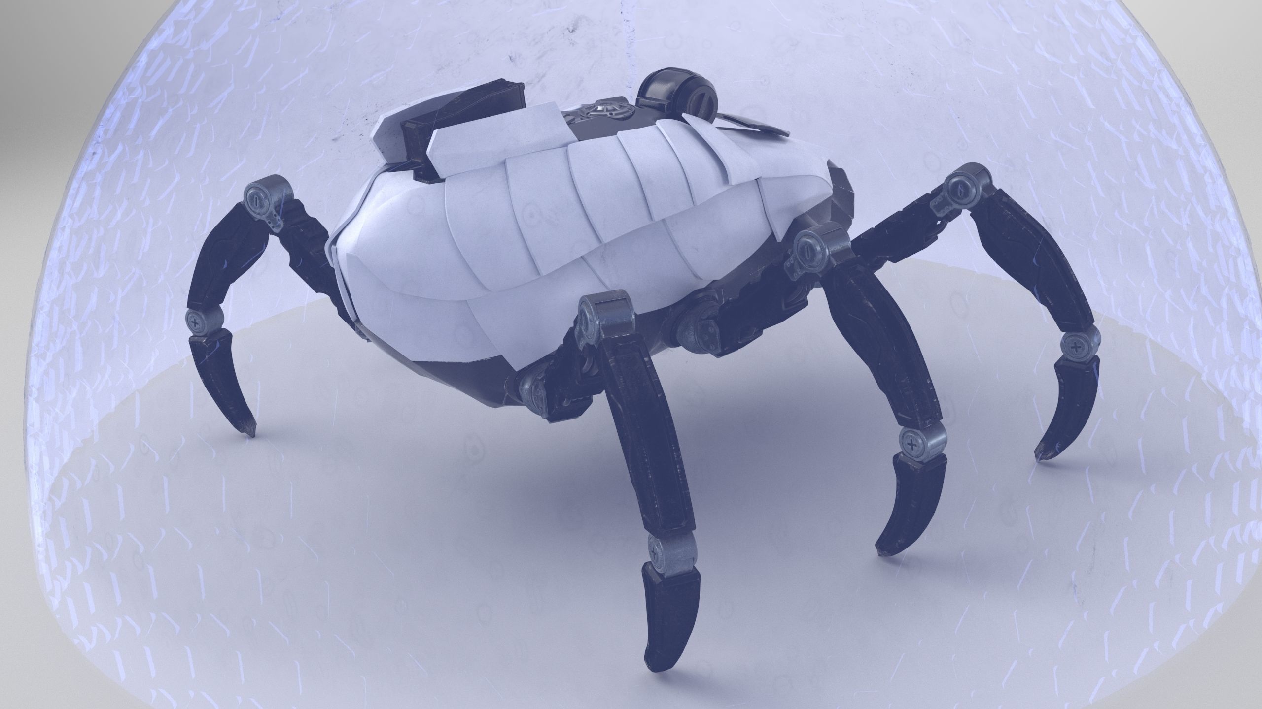Sci-Fi Spider Low-poly 3D model_17