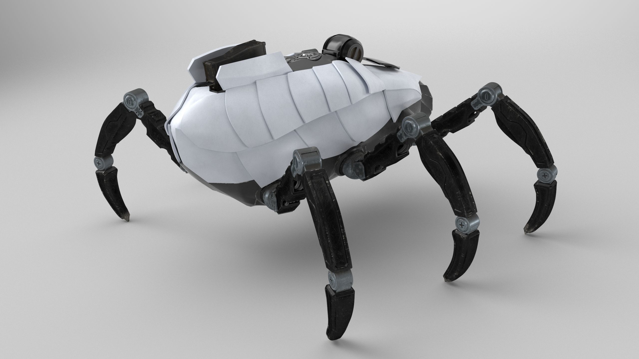 Sci-Fi Spider Low-poly 3D model_16