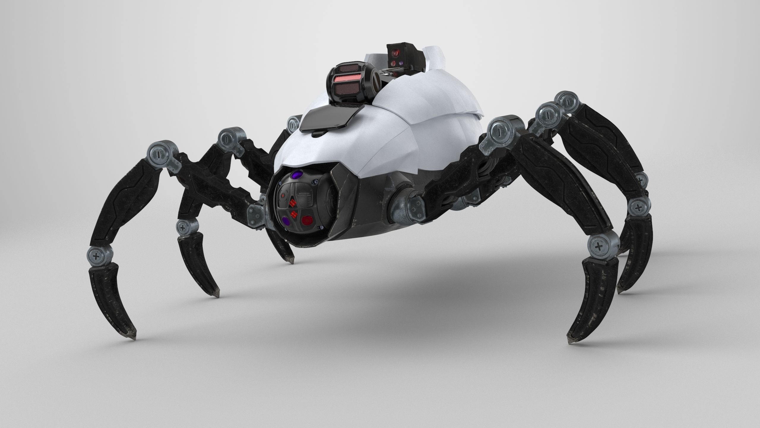 Sci-Fi Spider Low-poly 3D model_1