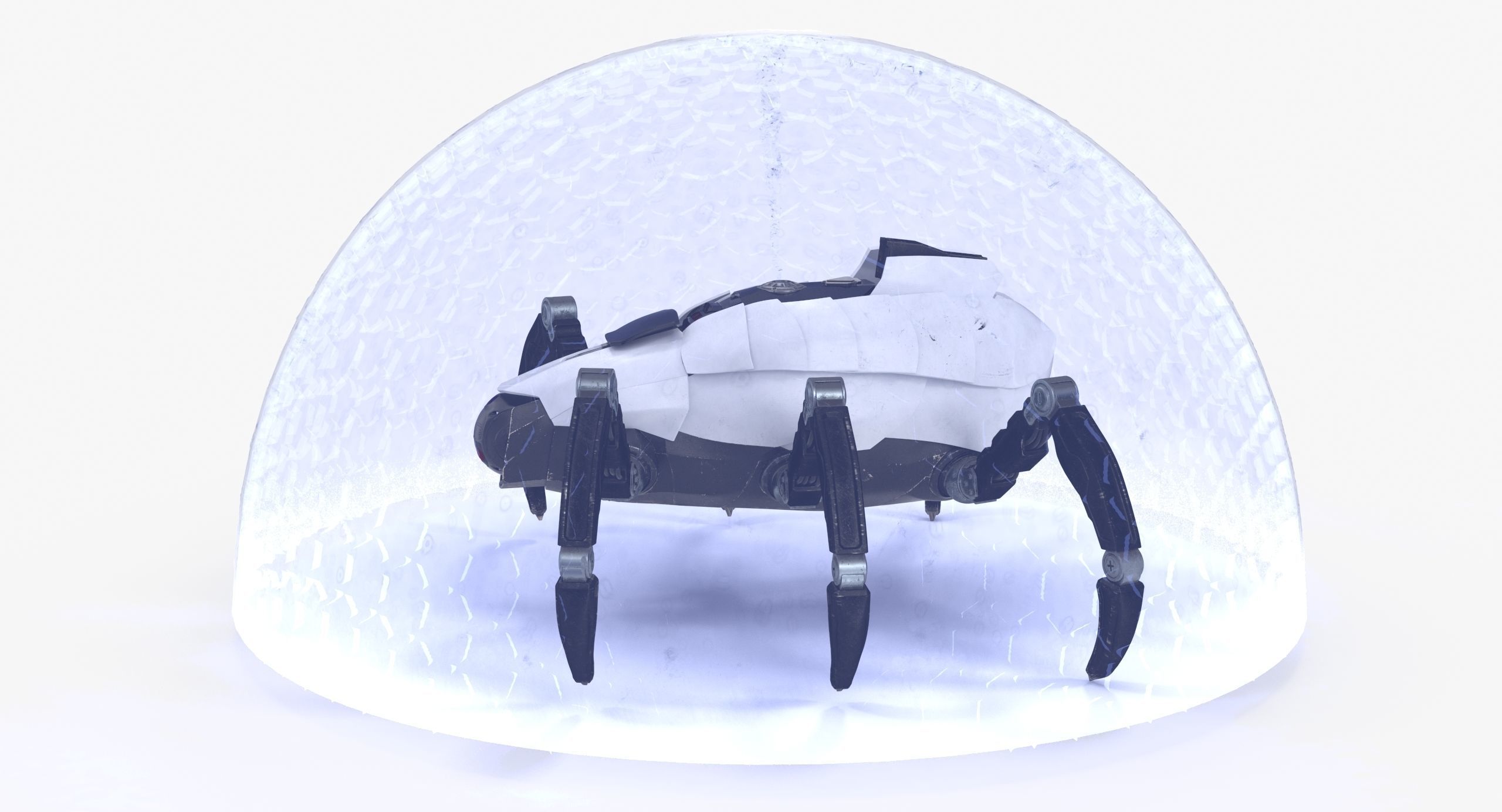 Sci-Fi Spider Low-poly 3D model_30