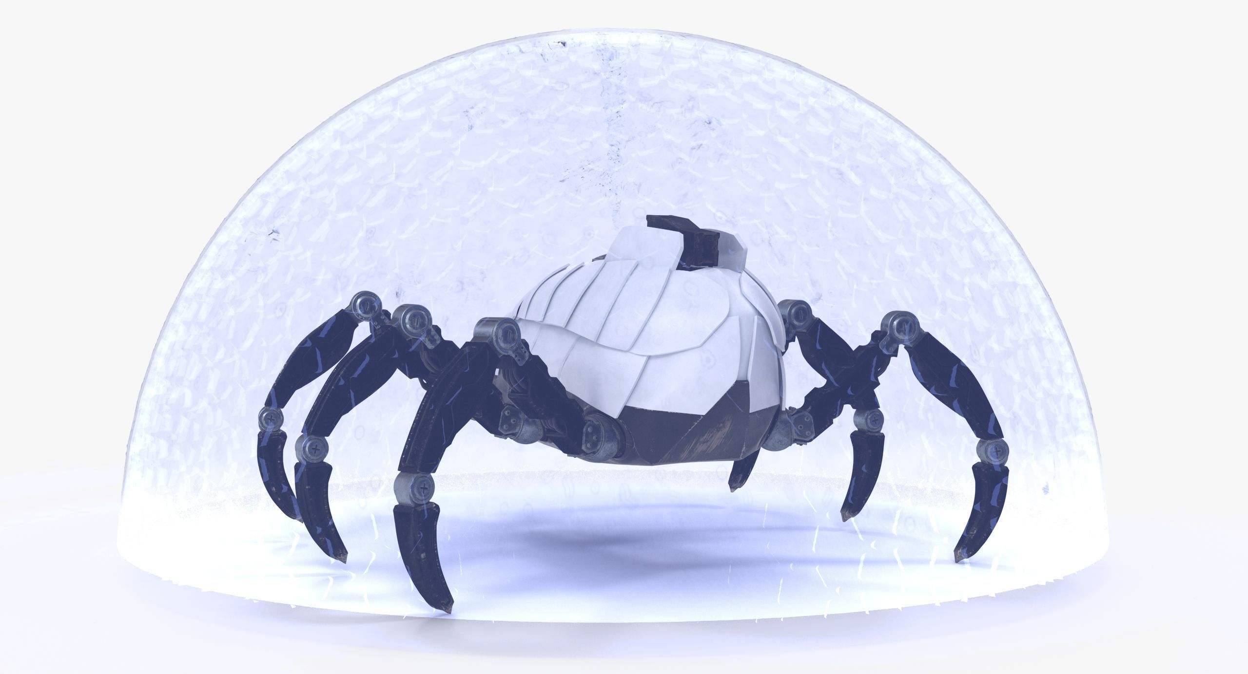 Sci-Fi Spider Low-poly 3D model_24