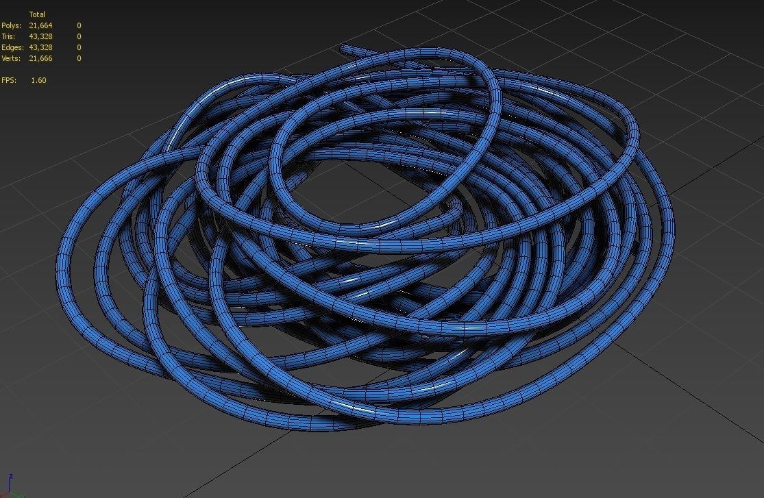 Garden Hose M03 Low-poly 3D model_6