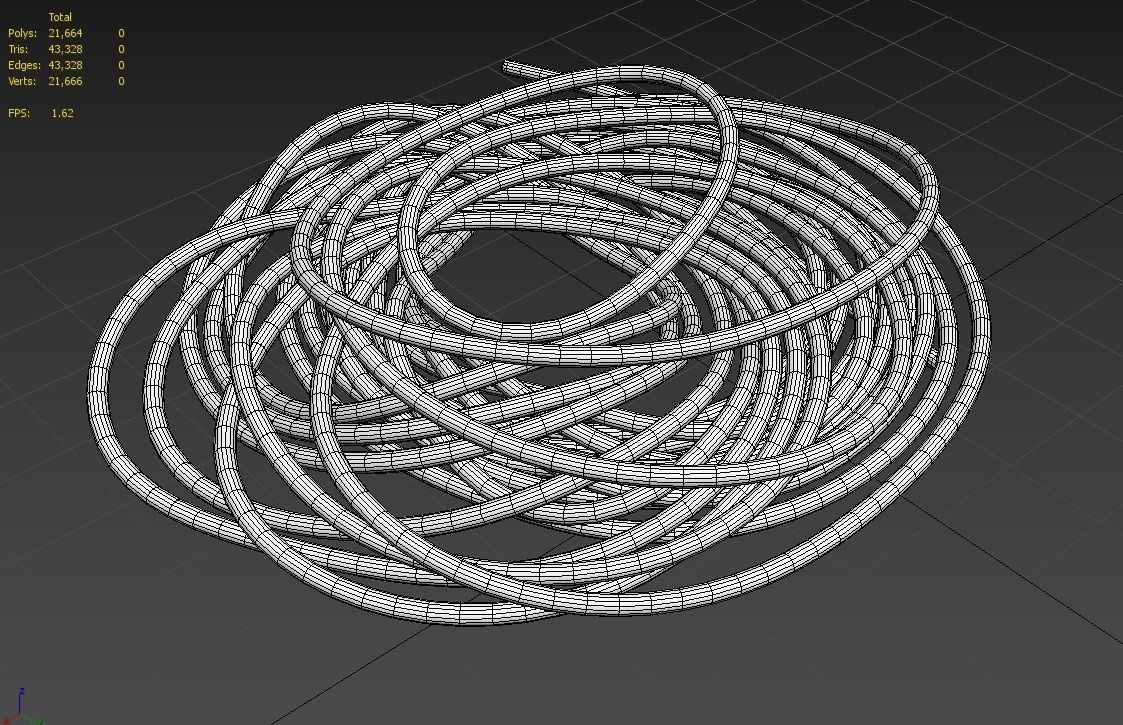 Garden Hose M03 Low-poly 3D model_2