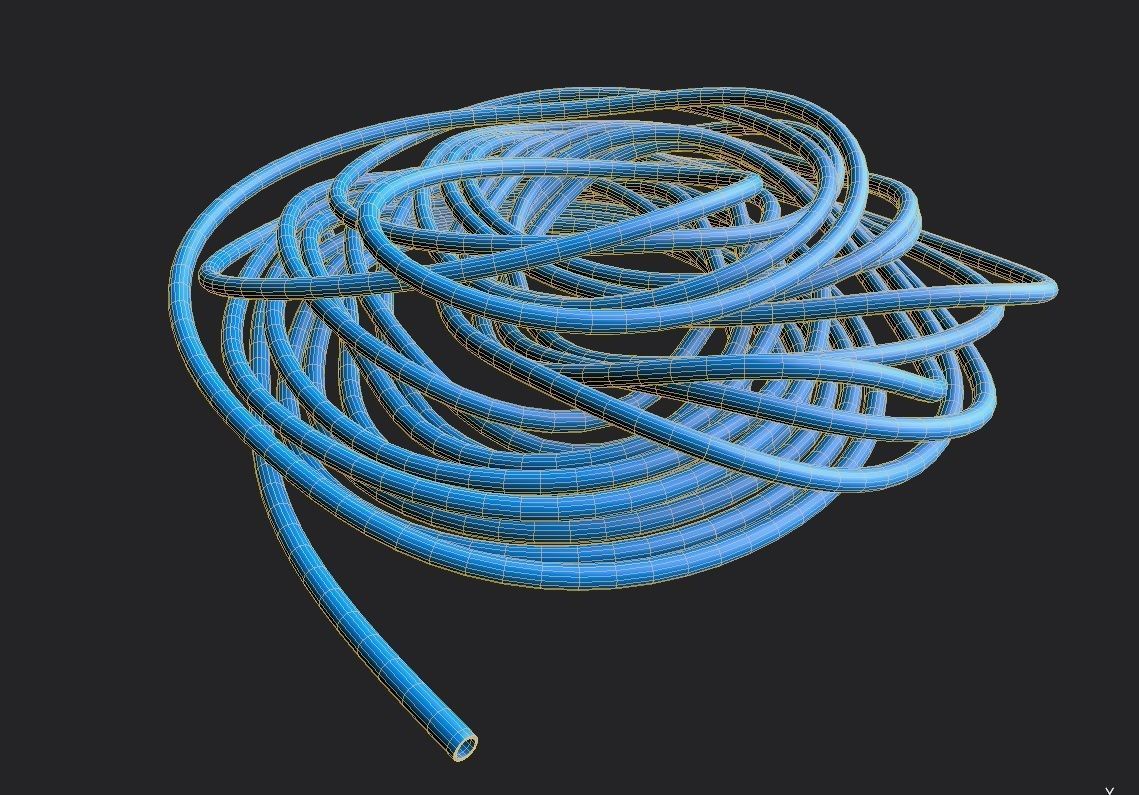 Garden Hose M03 Low-poly 3D model_1