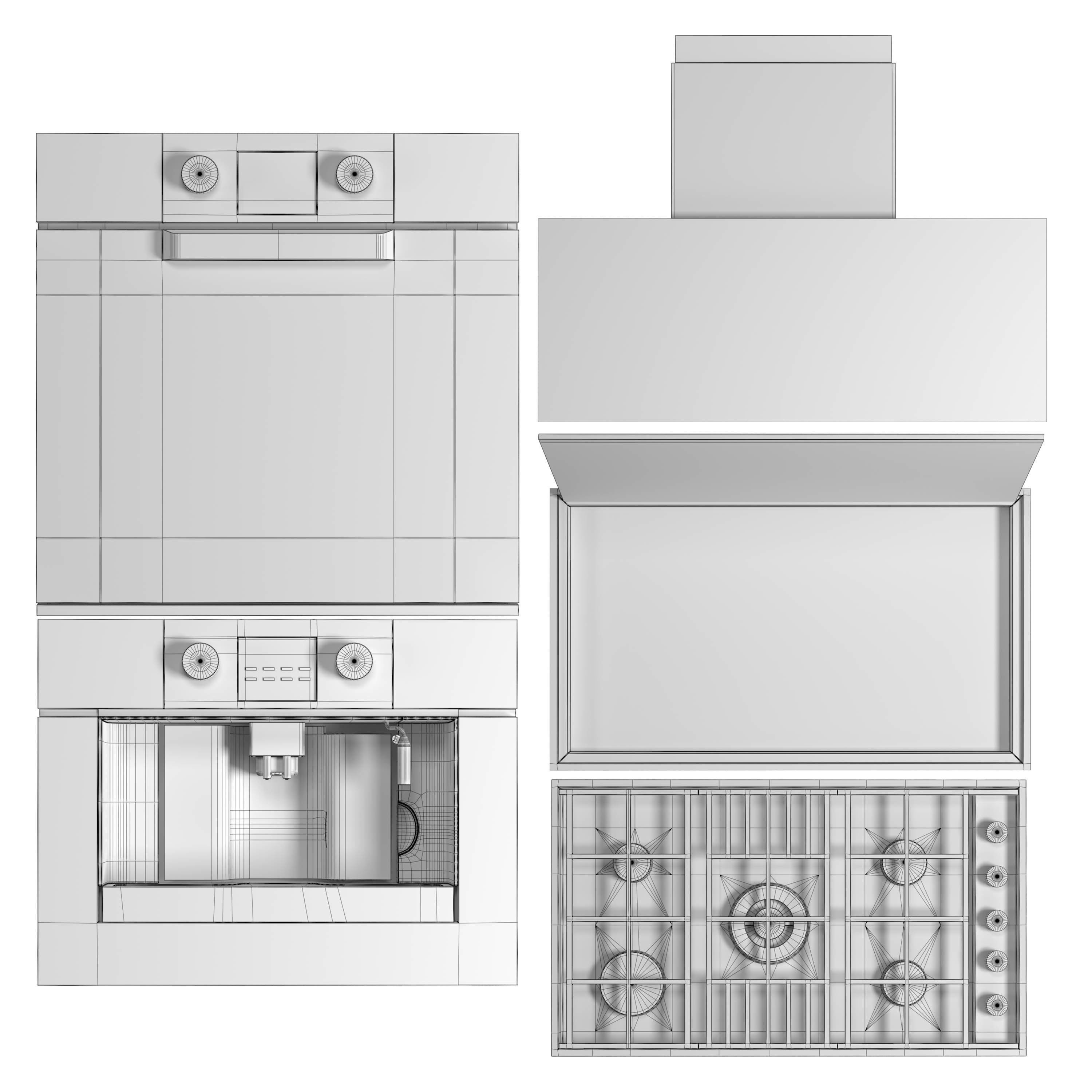 Barazzasrl appliance set2 3D model_6