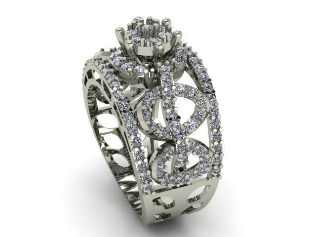 beautifull ring 3D print model_1