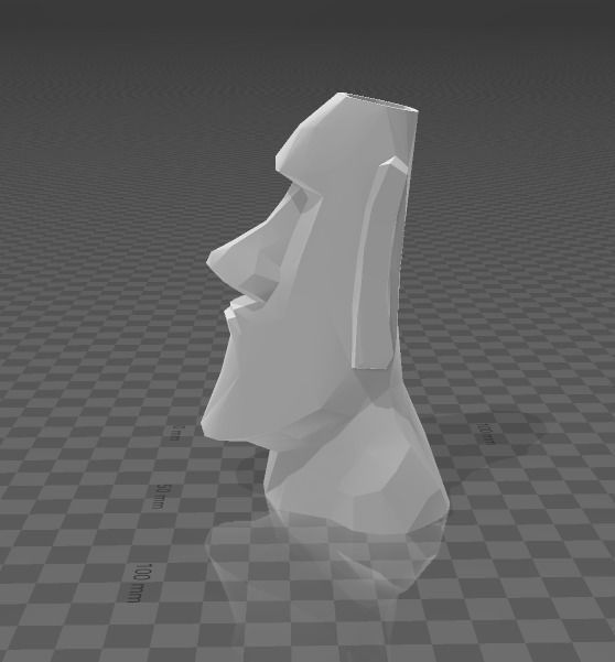 Moai pen HOLDER Free 3D print model_1