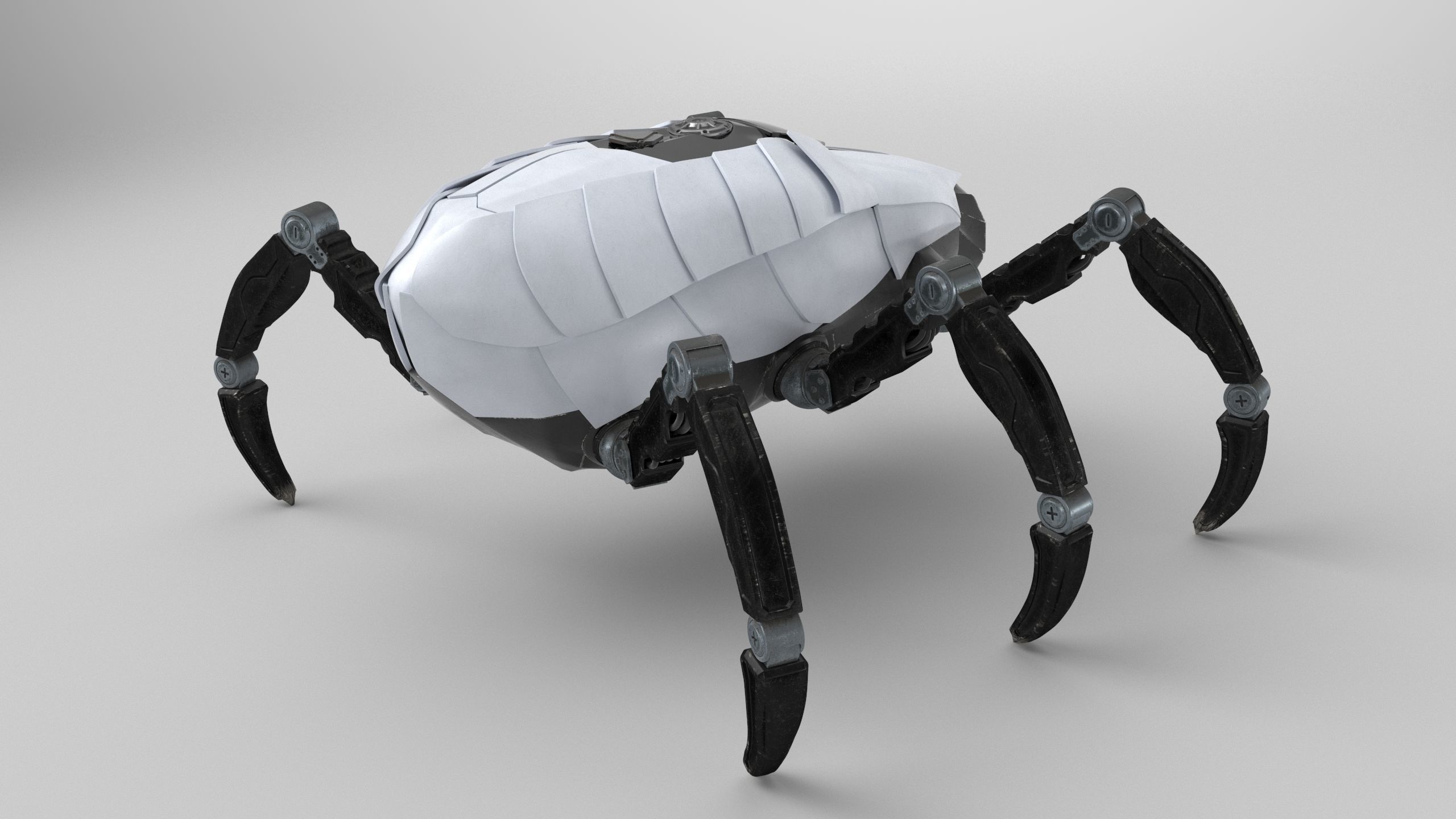 Sci-Fi Spider Rigged Low-poly 3D model_19