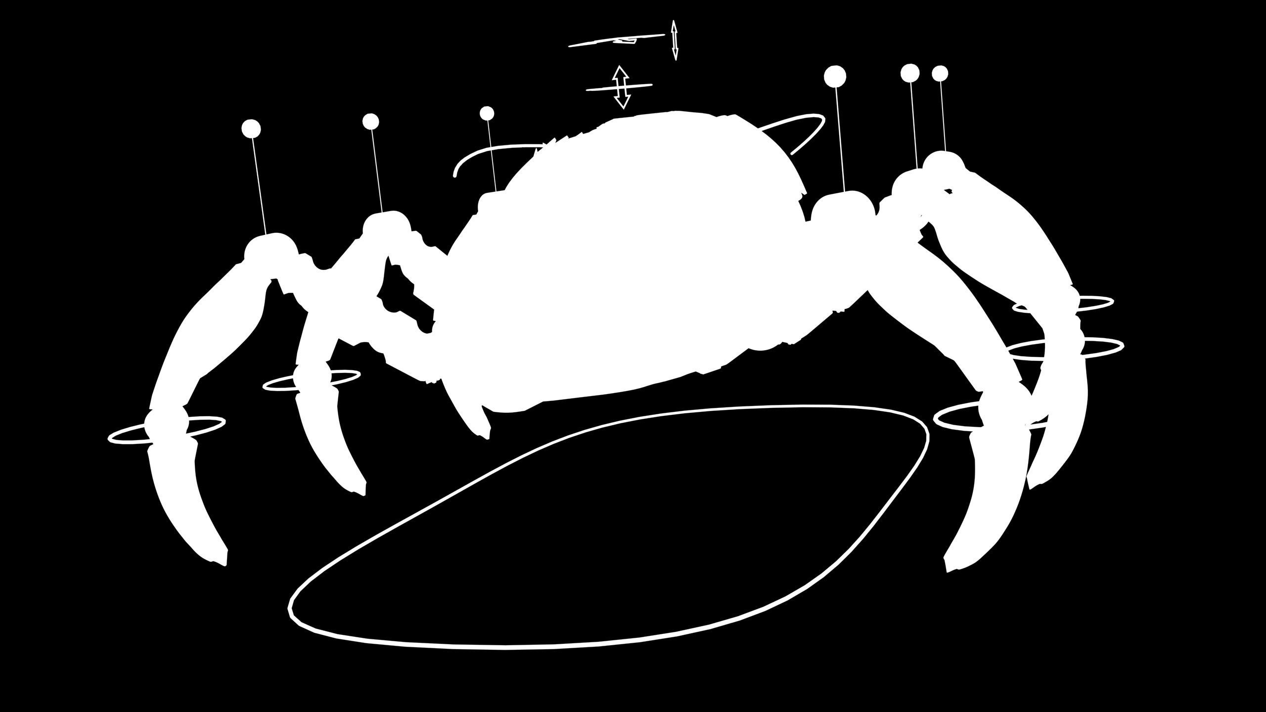 Sci-Fi Spider Rigged Low-poly 3D model_5