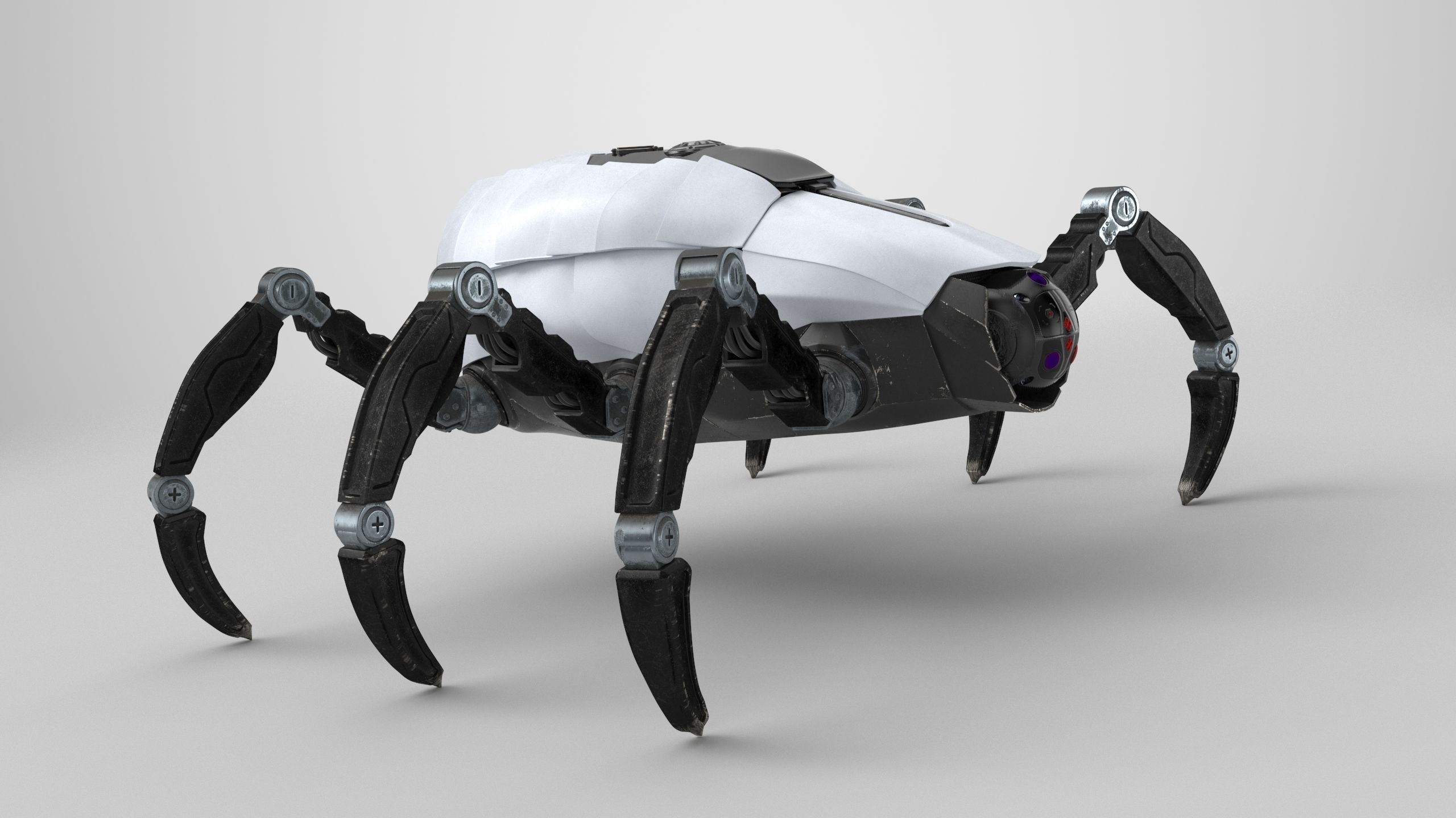 Sci-Fi Spider Rigged Low-poly 3D model_13
