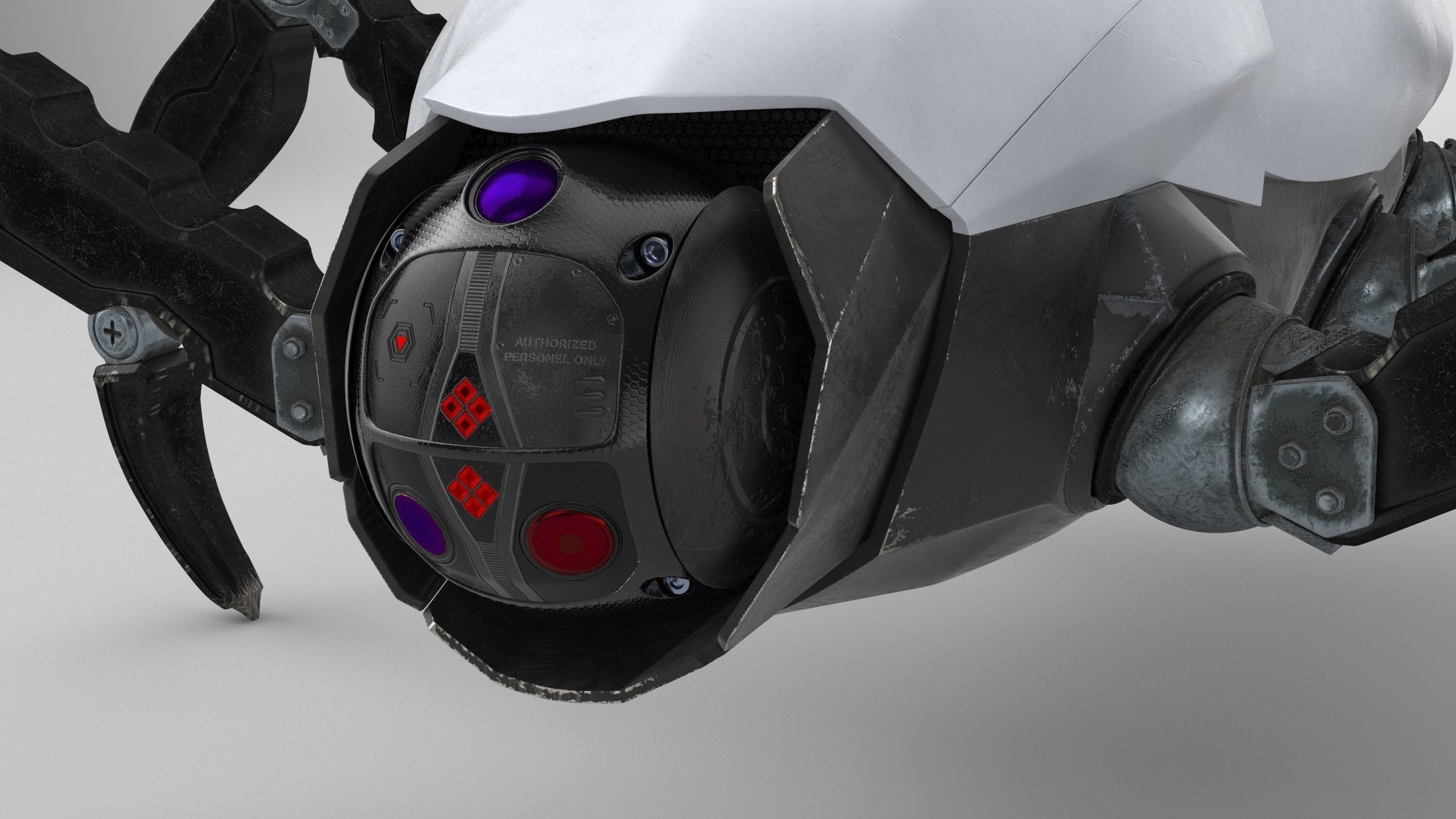 Sci-Fi Spider Rigged Low-poly 3D model_31