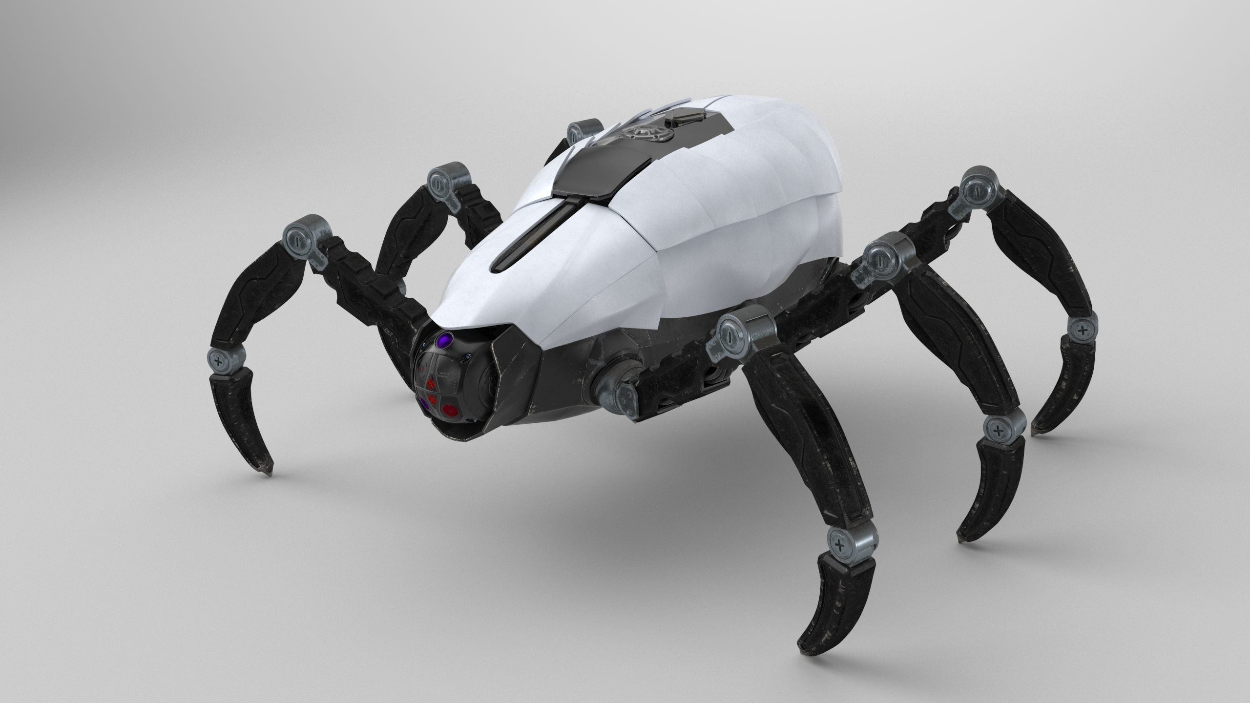 Sci-Fi Spider Rigged Low-poly 3D model_27