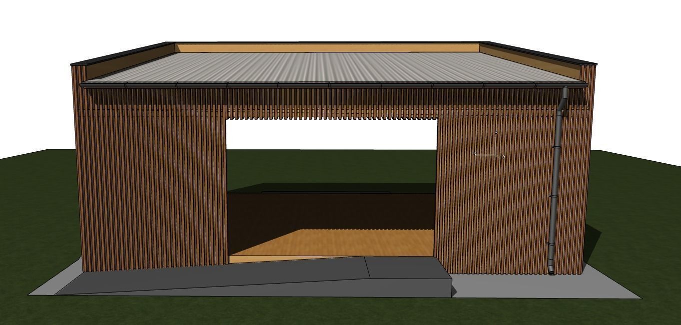 3D model of a street scene 3D model_2