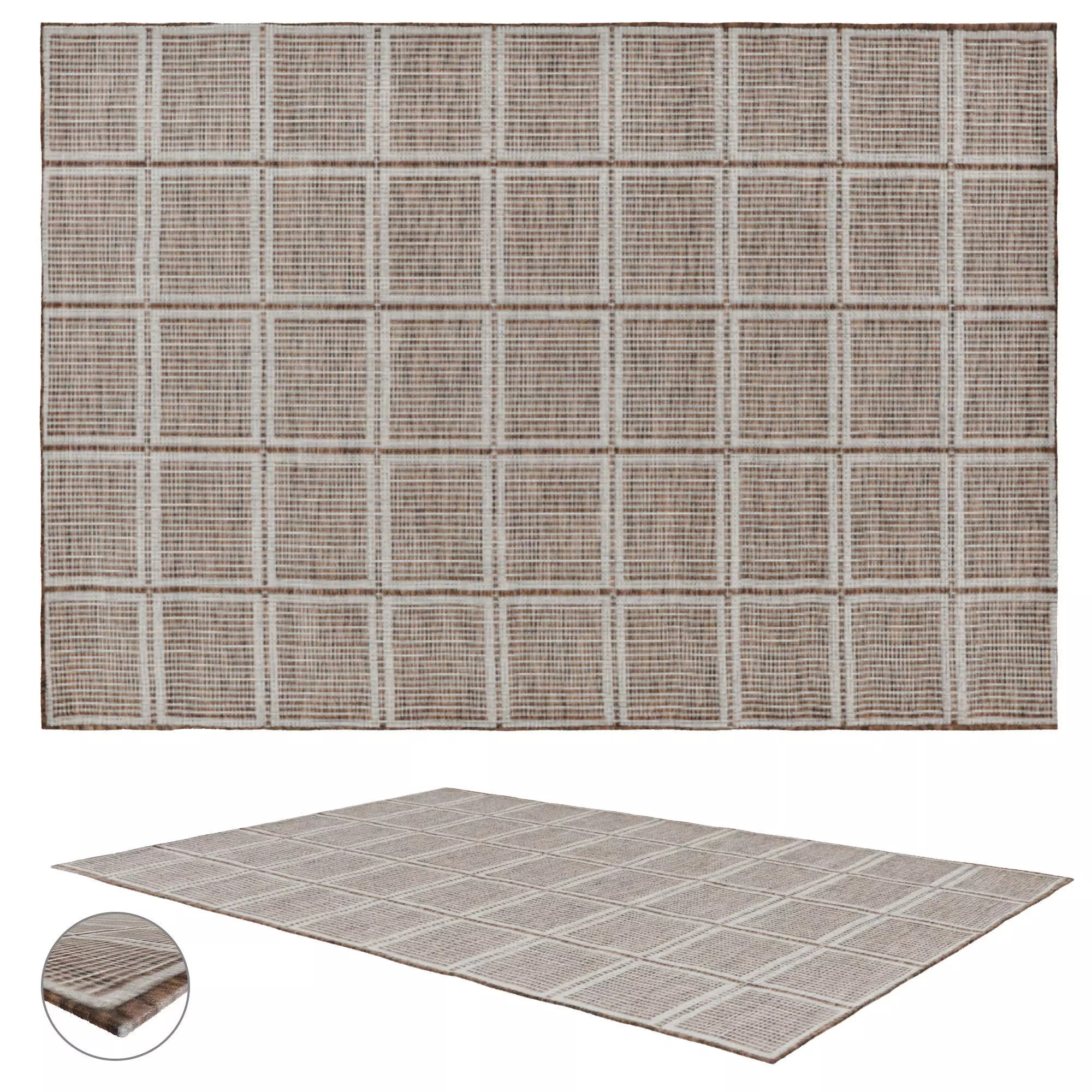 Rutax - Brown Rug 3D model