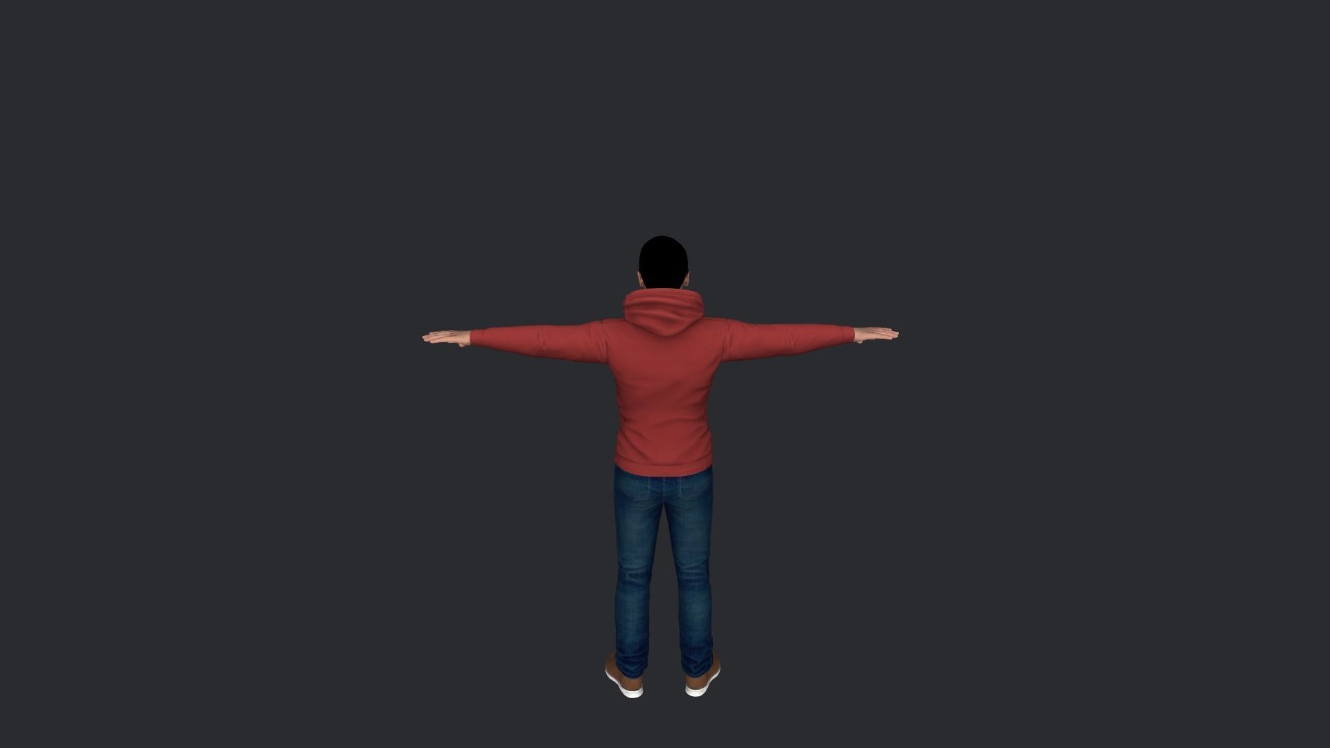 Van Damme Kickboxer Hyper Realistic Full Body Rigged Character 3D model_11