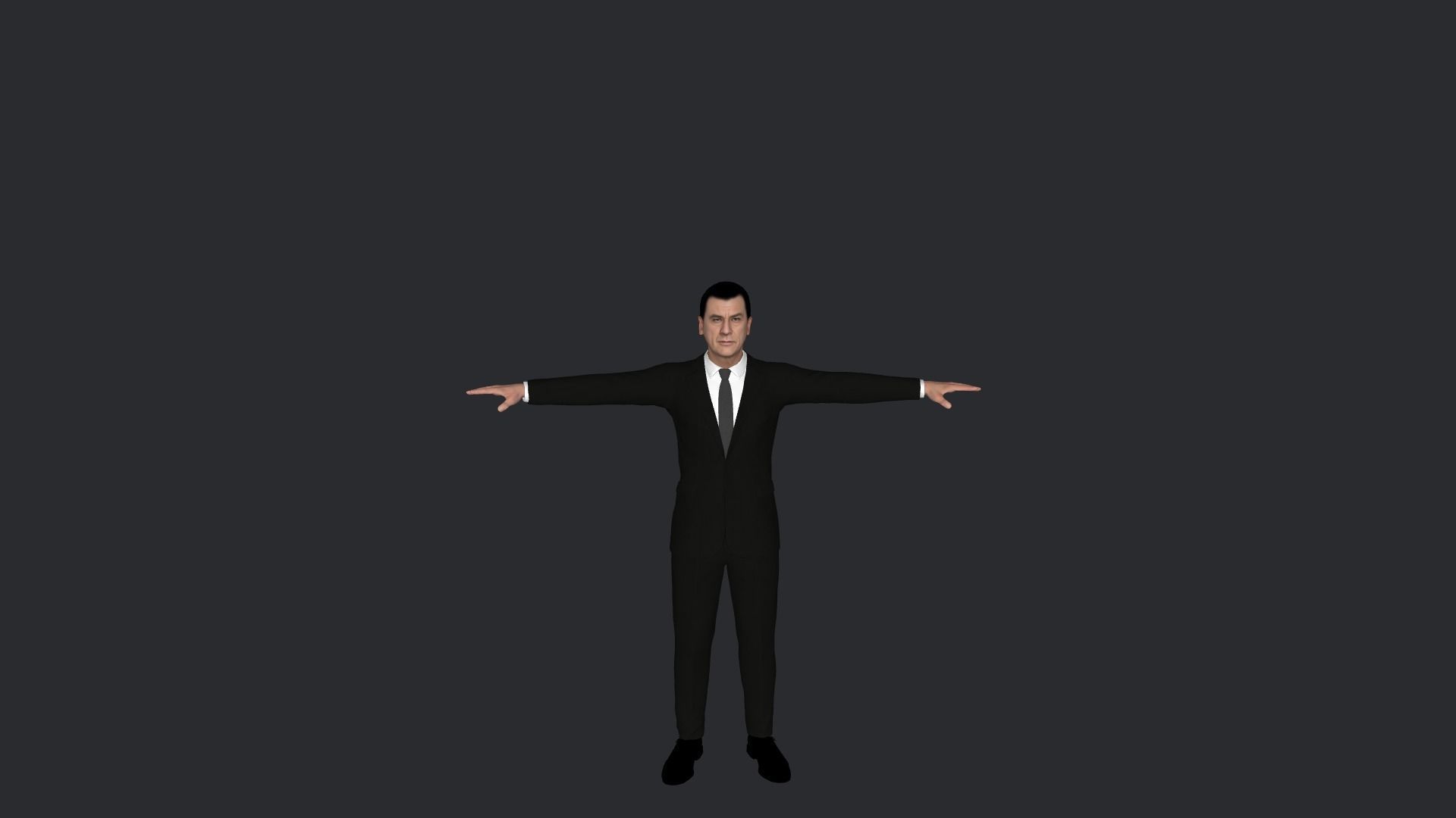 Van Damme Kickboxer Hyper Realistic Full Body Rigged Character 3D model_21