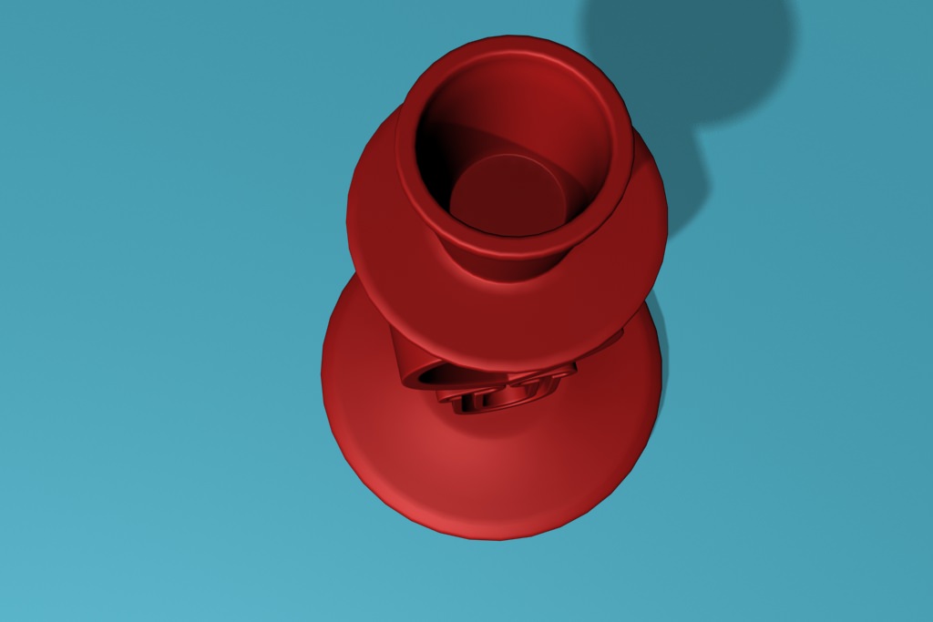 Candle Holder I love U 3D print model_2