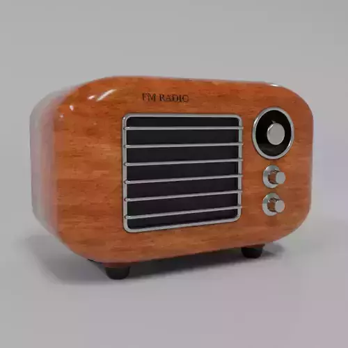fm radio game ready model Free low-poly 3D model