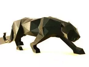 PANTER ORIGAMI ESCULTURE Free 3D print model_0