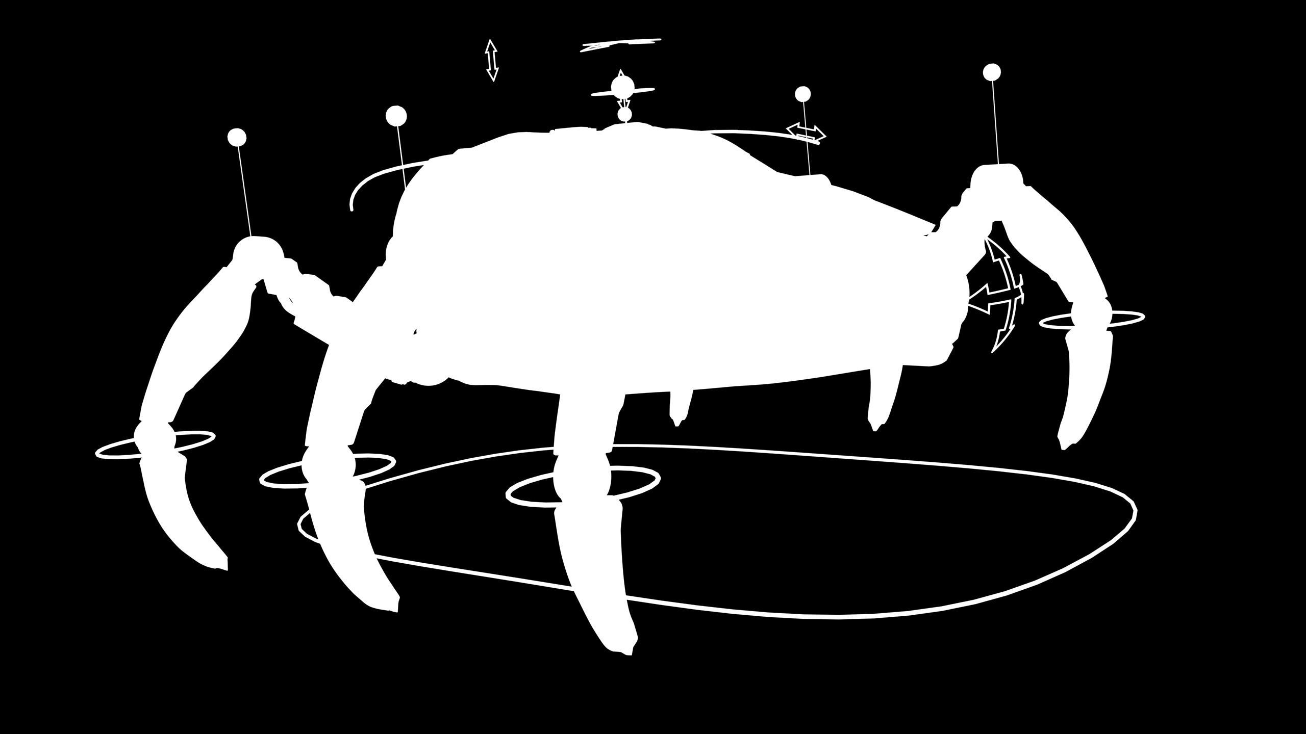 Sci-Fi Spider Animated Low-poly 3D model_18