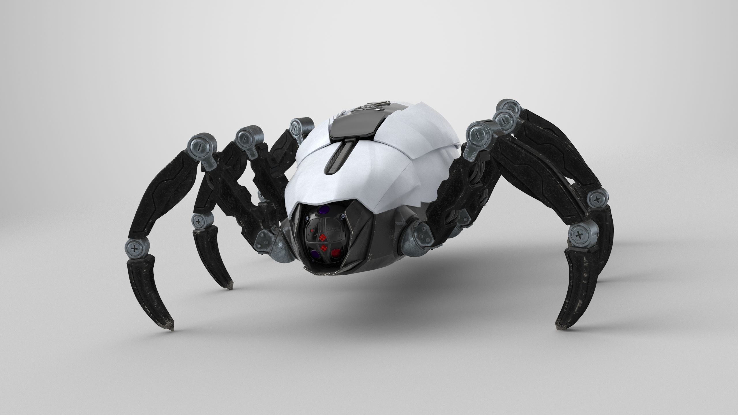 Sci-Fi Spider Animated Low-poly 3D model_49
