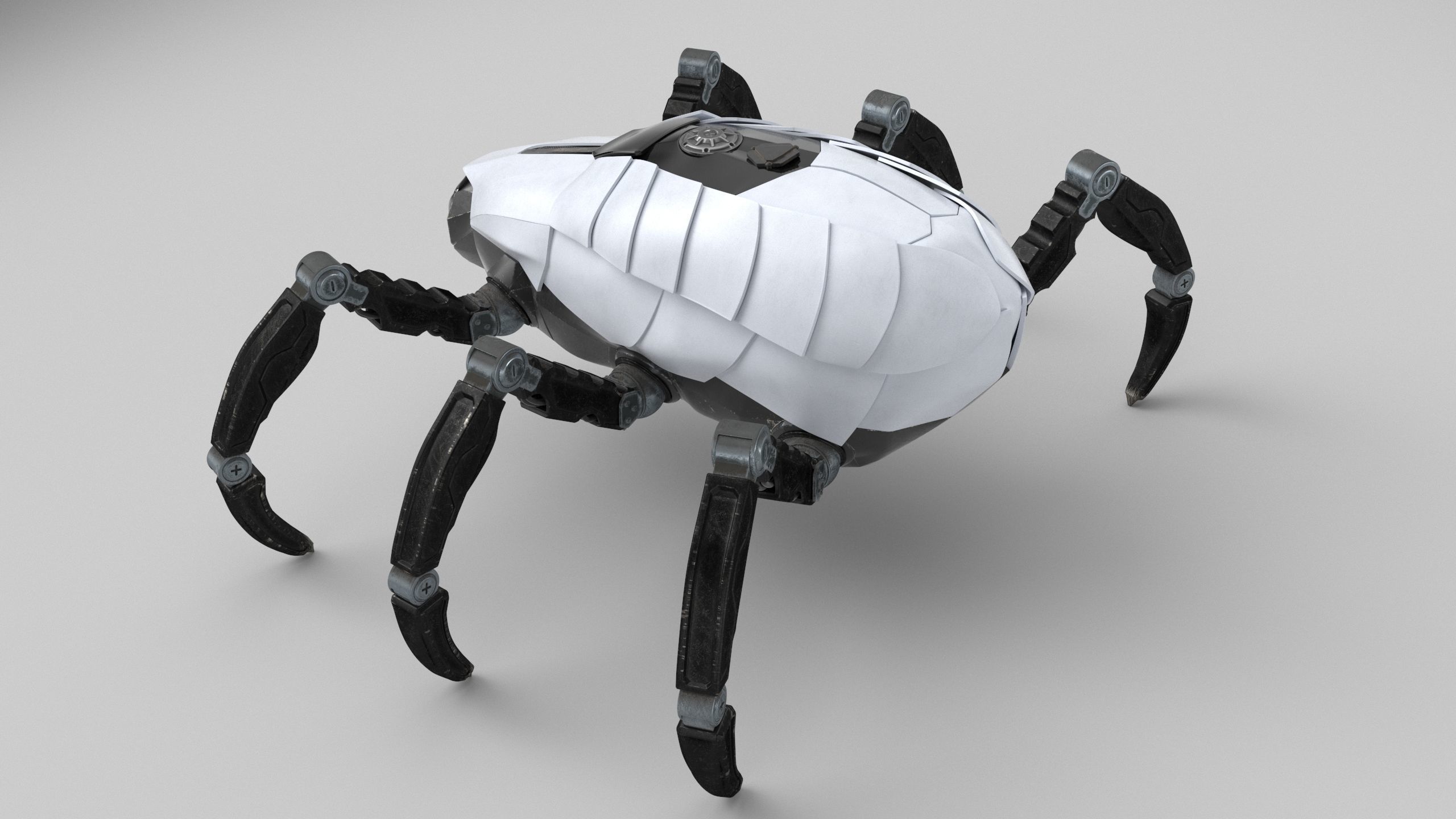 Sci-Fi Spider Animated Low-poly 3D model_25