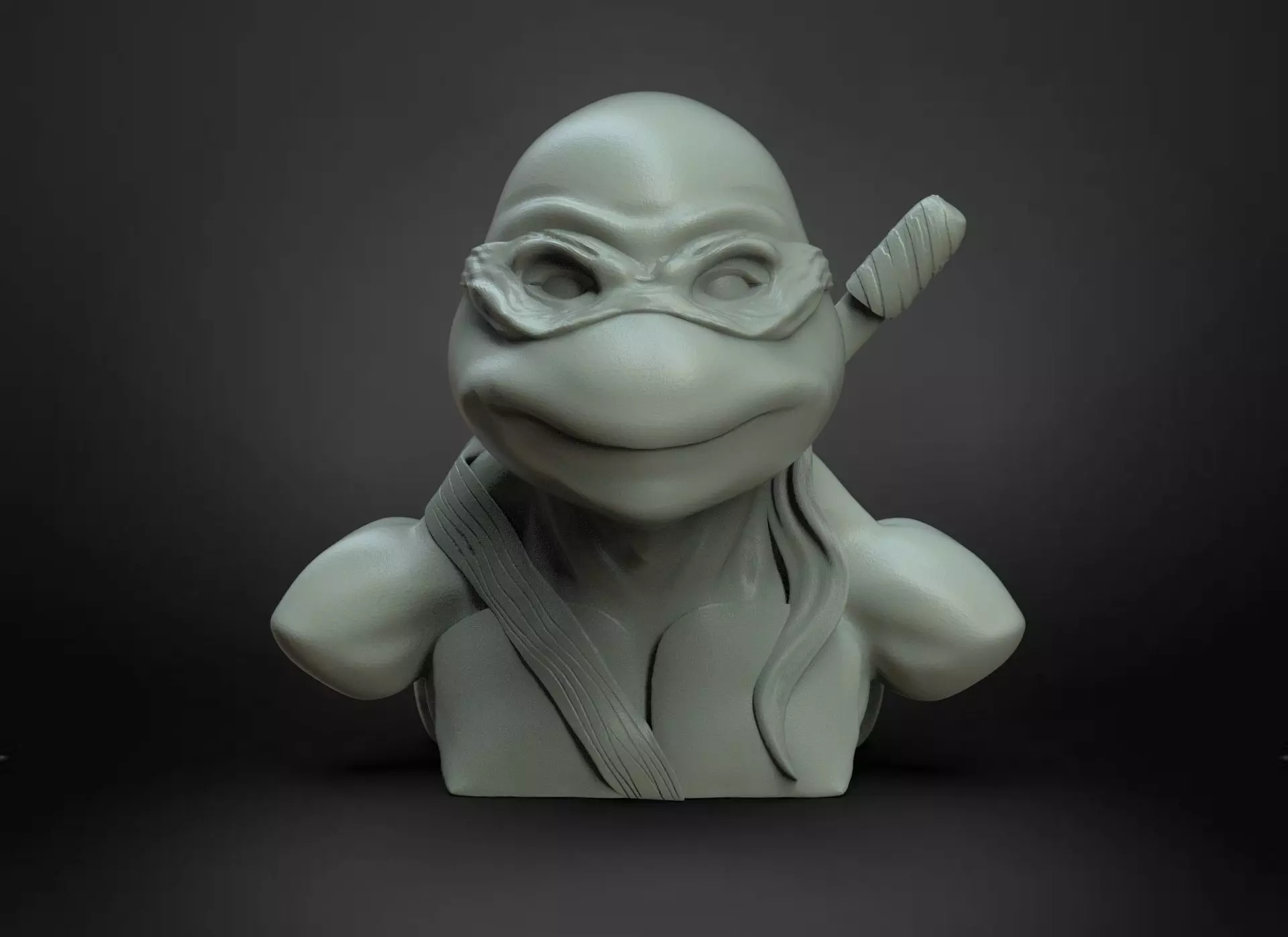 TMNT Leonardo Bust 3D print model