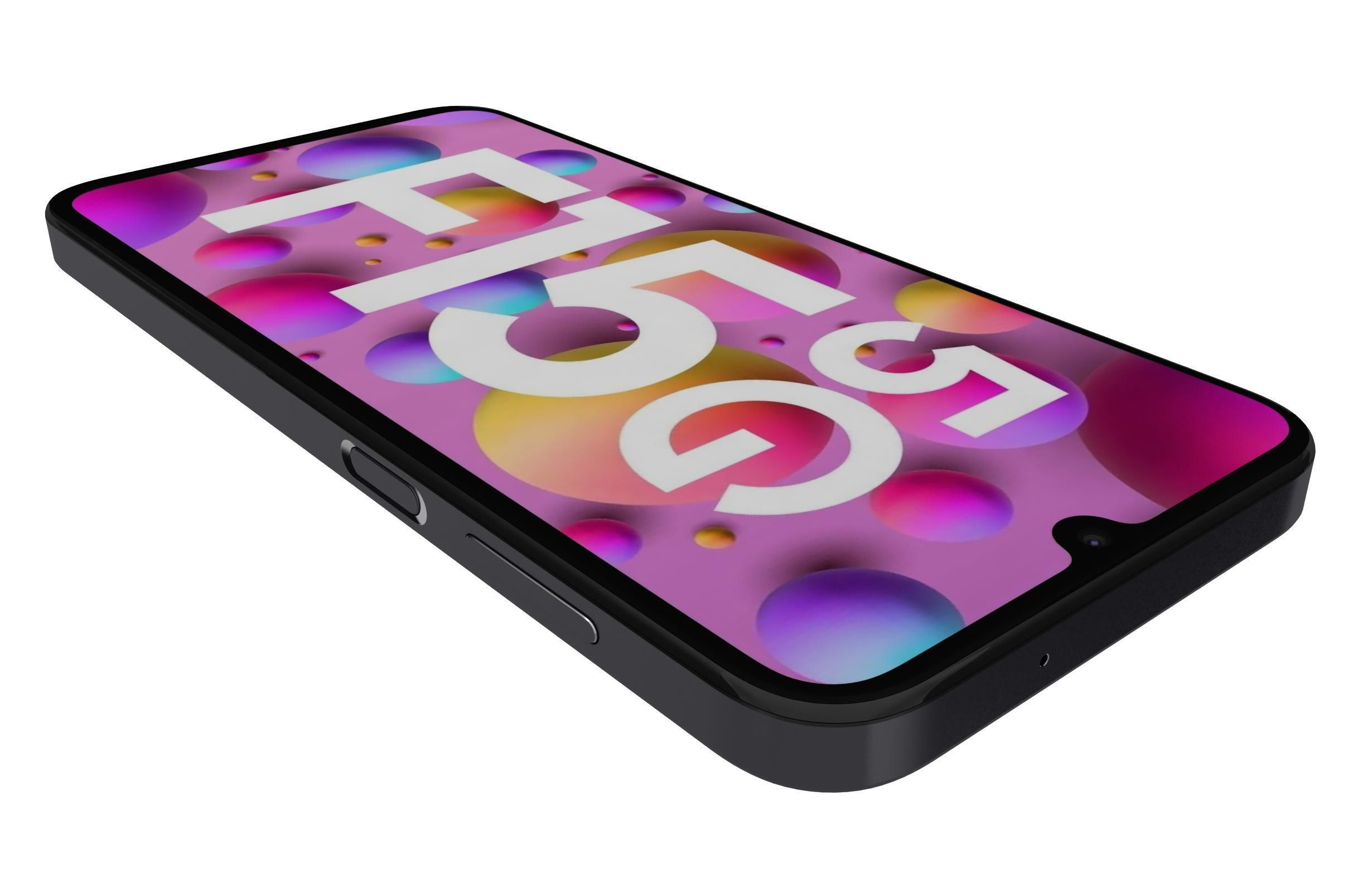 Samsung Galaxy F15 Black 3D model_13