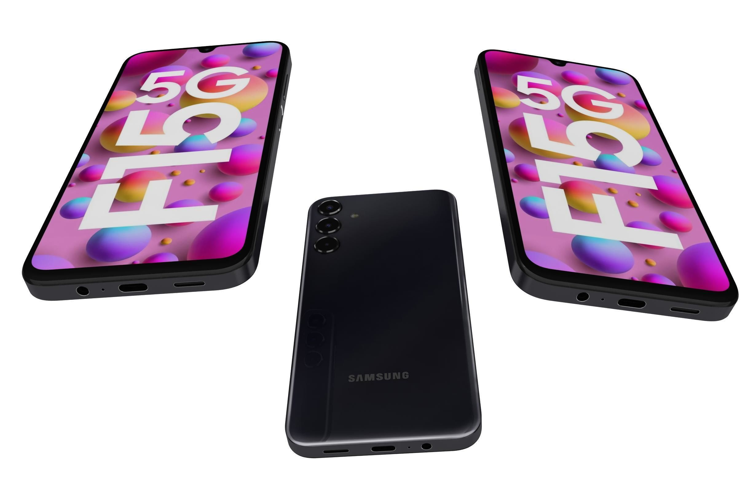 Samsung Galaxy F15 Black 3D model_2