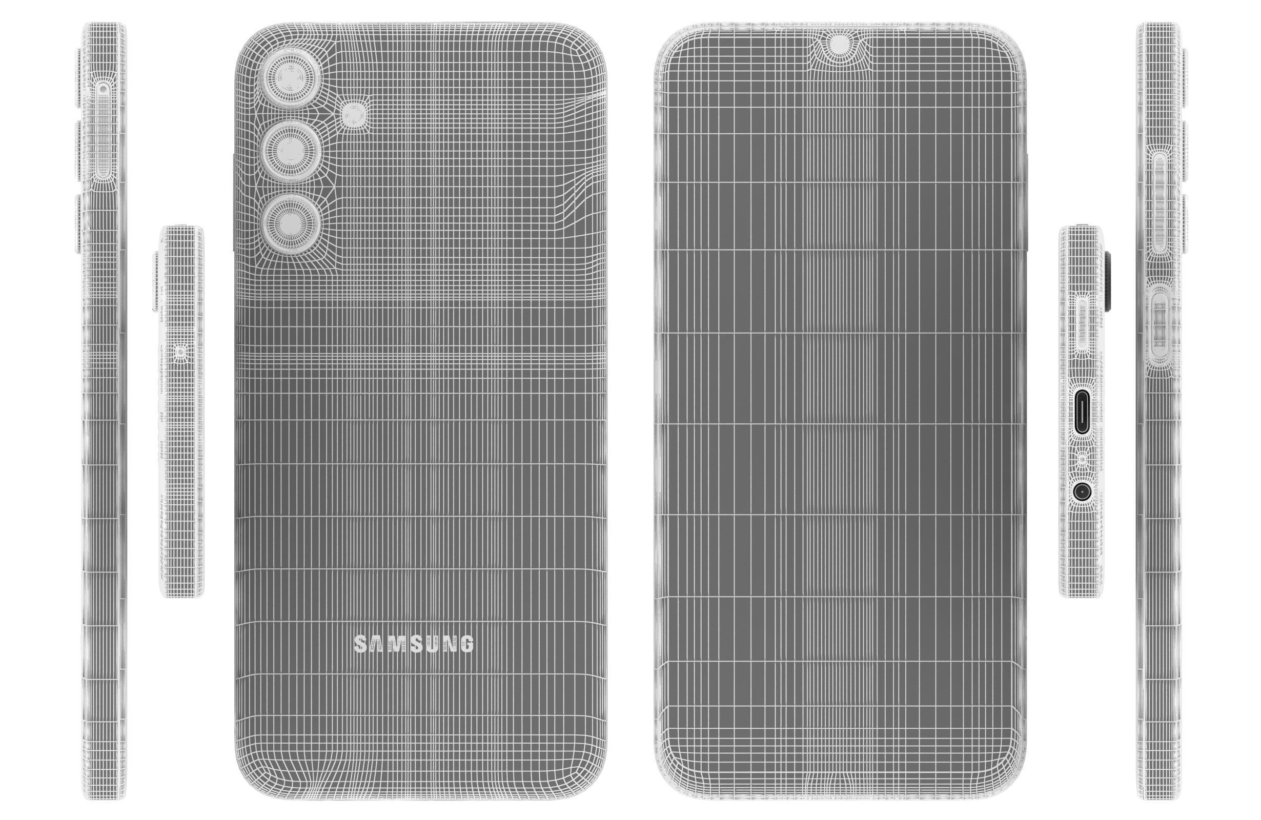 Samsung Galaxy F15 Black 3D model_17