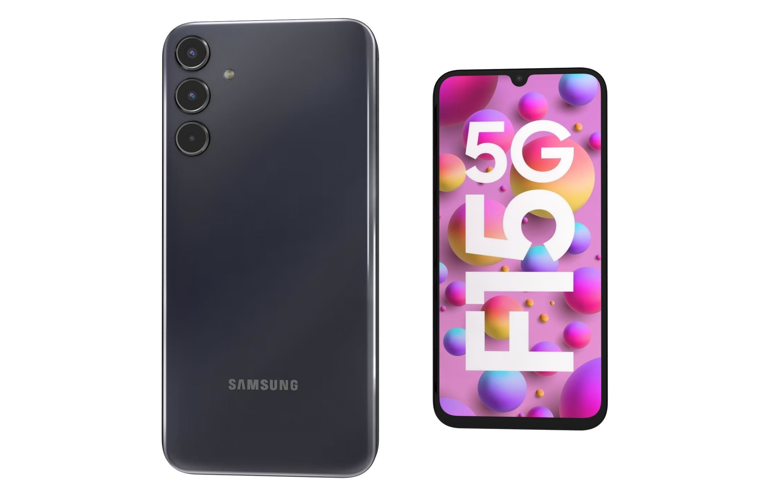 Samsung Galaxy F15 Black 3D model_7